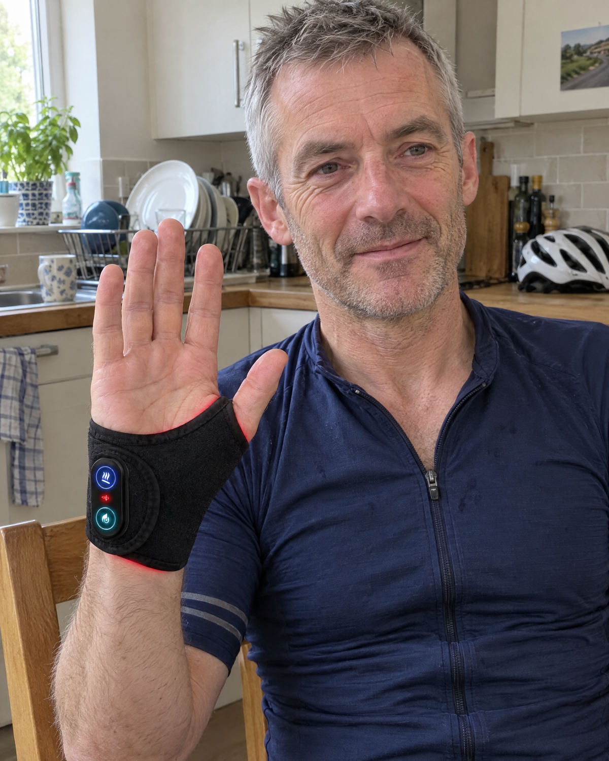 At-home wrist care for cyclists — AI-generated demonstration
